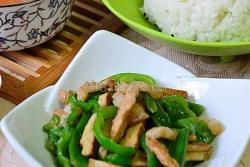 青椒豆絲小炒肉
