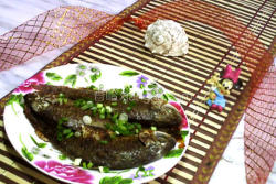 烤鯽魚