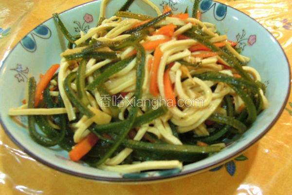 海帶炒豆干絲