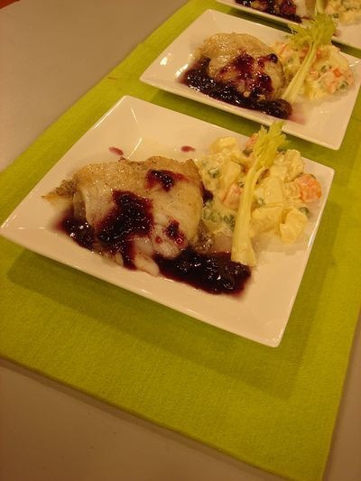 藍莓鱈魚