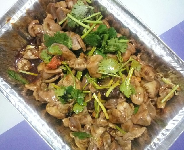 锡纸麻辣鸡胗