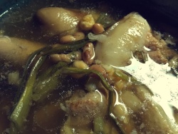 慢燉鍋豬蹄黃豆