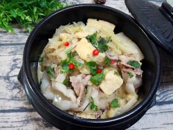 白菜燉粉條凍豆腐