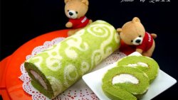 綠茶彩繪蛋糕卷