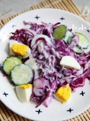 紫甘蓝酸奶沙拉:减肥利器