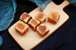 网红糕点——紫薯爆浆芝士仙豆糕