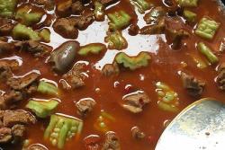 柴火苦瓜烧土鸭