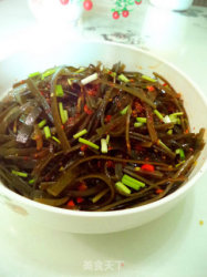辣椒油拌海带丝