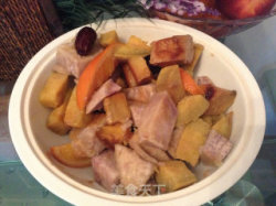 孩子的粗粮早餐----------蕃薯芋头煲