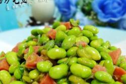 台湾香肠炒毛豆