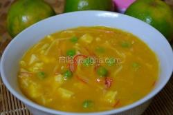 南瓜豆腐蟹肉羹