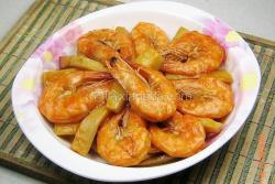 杏鲍菇蚝油炒对虾