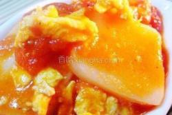 番茄鸡蛋炒粘糕