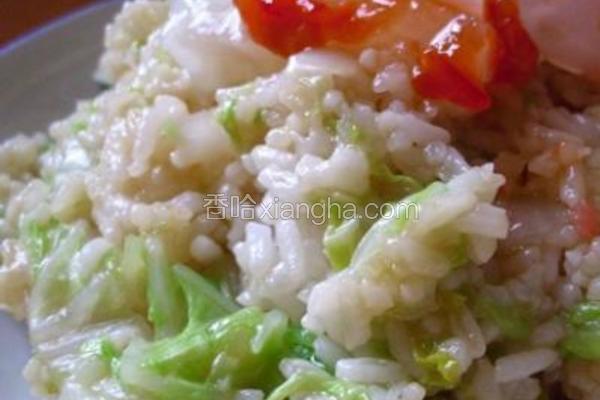 白菜蛋炒饭