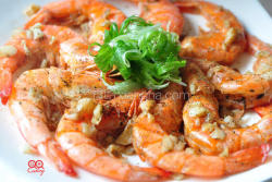 锅椒盐奶油烤虾