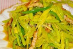 鲜黄花菜炒肉丝