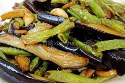 蒜蓉豆角炒茄子