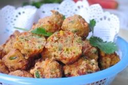 胡萝卜香菜丸子