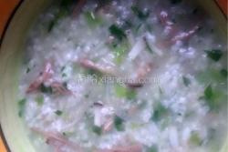 香菇青菜瘦肉猪皮粥