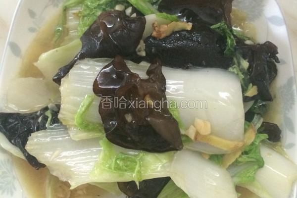 木耳炒白菜