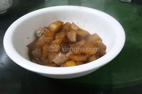 白萝卜红烧