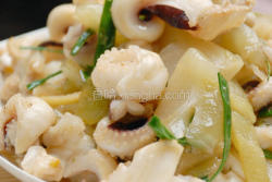 潮汕咸菜炒墨斗须