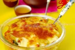 鸡丁南瓜酱焗饭