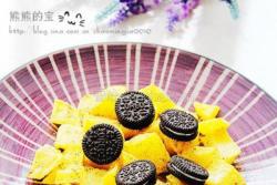 黑椒香煎土豆佐奥利奥迷你饼干