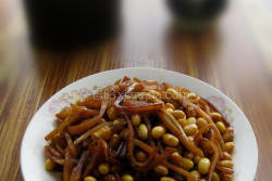 咸菜炒黄豆