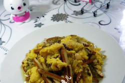 雪菜香干炒鸡蛋