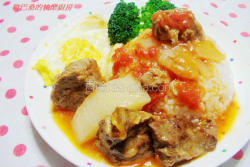 茄汁牛腩烩饭