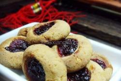 蓝莓酱饼干