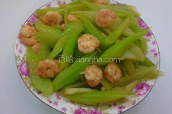 西芹炒虾仁