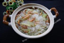 节瓜虾米粉丝煲