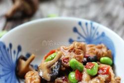 香菇毛豆油面筋