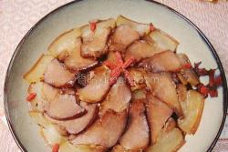 干豆角蒸腊肉
