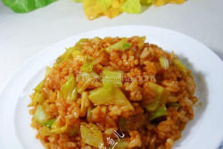 辣椒酱圆白菜炒饭
