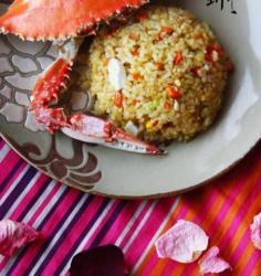 蟹肉咸蛋黄炒饭