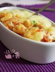 番茄培根芝士焗饭