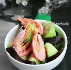 丝瓜香菇北极虾