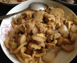 杏鲍菇炒五花肉