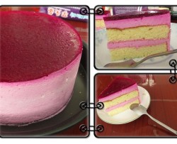 火龙果慕斯蛋糕