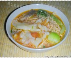 揪面片番茄蘑菇片儿汤