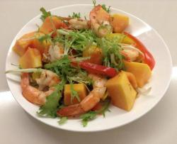 木瓜鲜虾沙拉