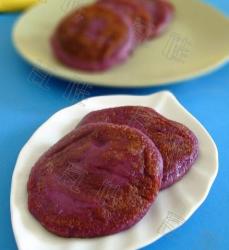 紫番薯糯米饼