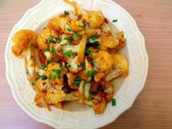 培根丁甜椒粉炒花菜