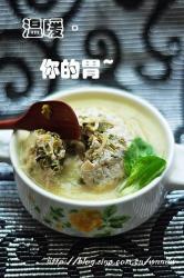 清蒸香椿豆腐素狮子头