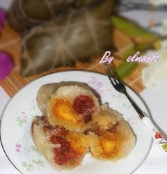 广式花生蛋黄粽