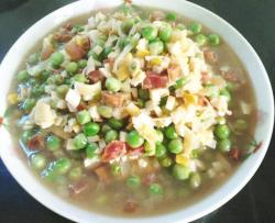 豌豆笋丁炒腊肉