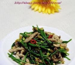 滑烧里脊小黄瓜花